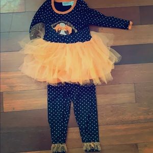 Adorable thanksgiving dress/tutu!! 🧡🤎🦃